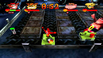 Crash Bash - Metal Fox Gold Relic