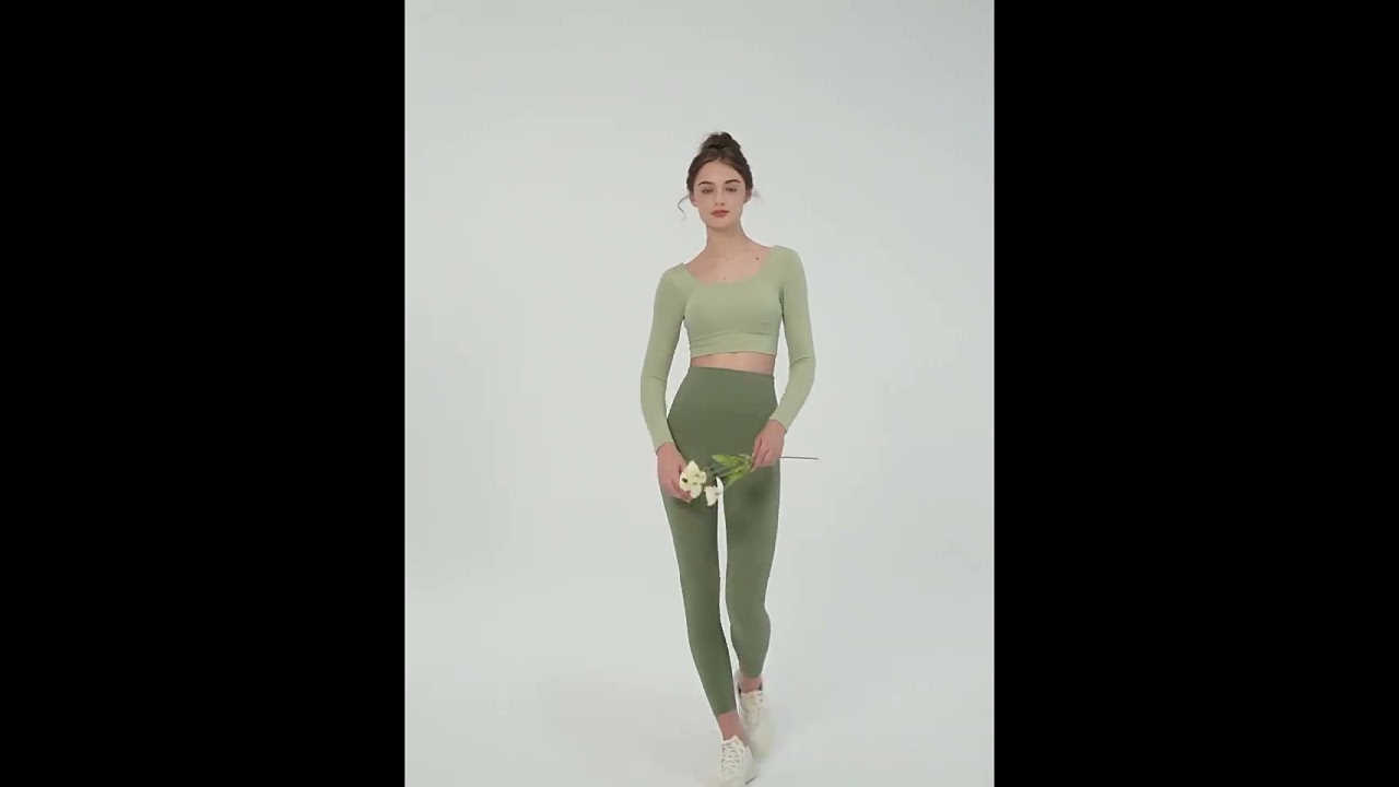 DSL664前胸打褶運動長袖女裸感鏤空美背瑜伽t恤跑步外穿帶胸墊健身上衣 #瑜伽服批發 #健身服 #分銷 #瑜伽服批發 #健身服 #分銷 #idoyoga #yoga #工廠店