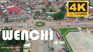 Wenchi Aerial view in the Bono Region of Ghana 4K UHD