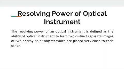 Resolving Power of Optical instrument l Unit 3 l Wave Optics l Engineering Physics l AKTU