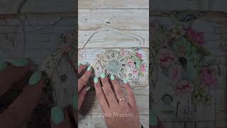 🌷Something shabby chic for my craftroom feat.@Stamperiainternational #papercrafts #stamperia