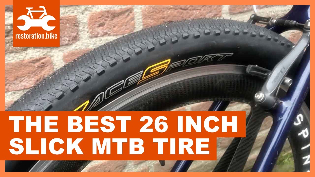 Hick Agressief onderhoud The best 26 inch slick mountain bike tire - YouTube
