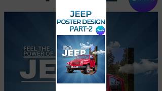 Jeep poster design in Canva part 2 #shorts #posterdesign #photoediting