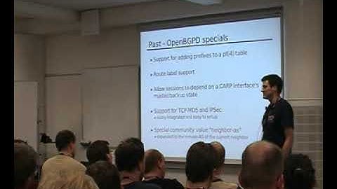 Using OpenBSD as Routing Platform by Claudio Jeker