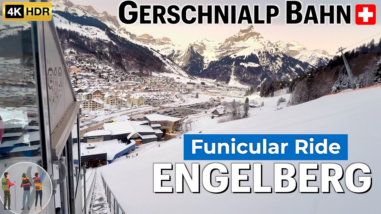Engelberg 🇨🇭 | Peaceful Funicular Ride from Gerschnialp to Engelberg (Gerschnialpbahn)