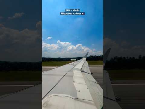 Flight Takeoff Philippines Airlines from KLIA International Airport!#viral #shorts #short #trending