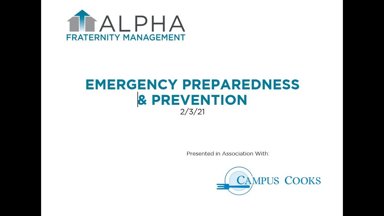 Emergency Preparedness & Prevention