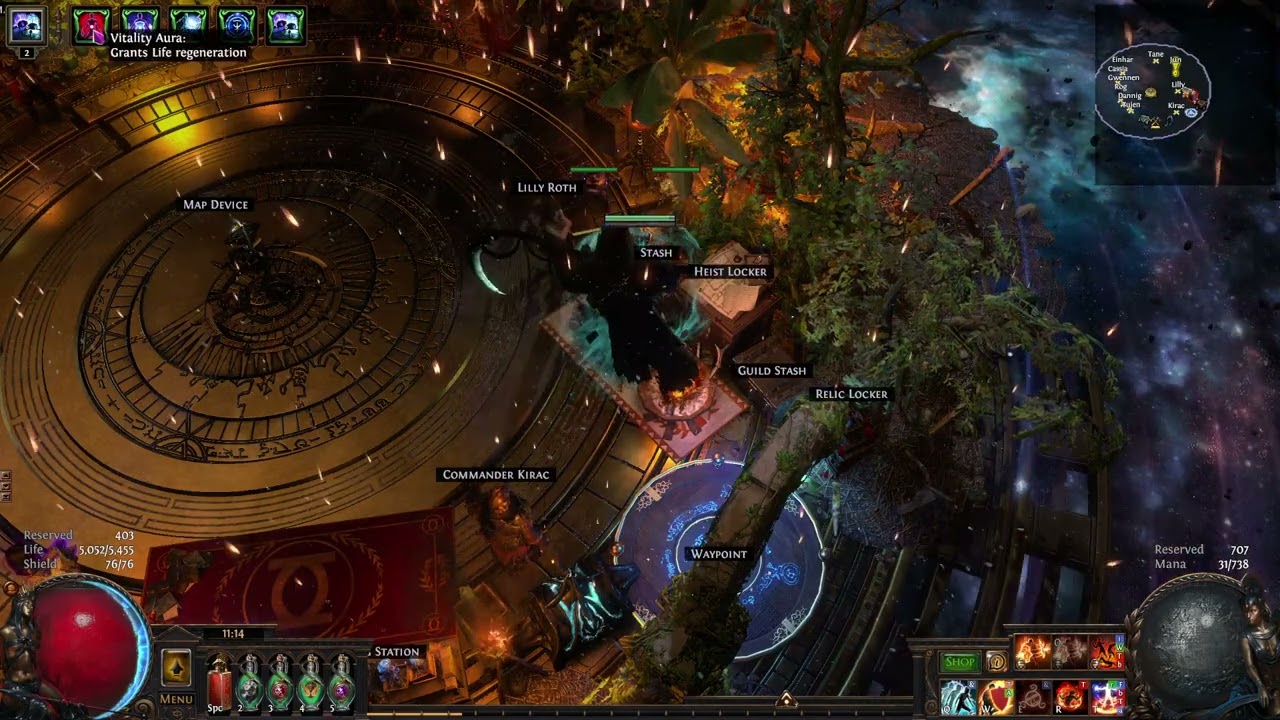 PoE 3.20 RF Jugg Swapping to Tempest Shield+Skitterbots