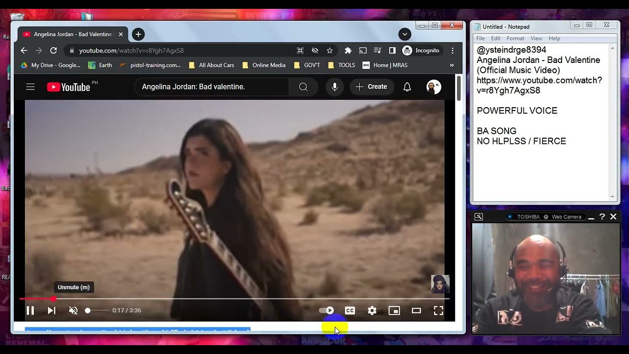 PINOY REACTS: Angelina Jordan - Bad Valentine (Official Music Video) 