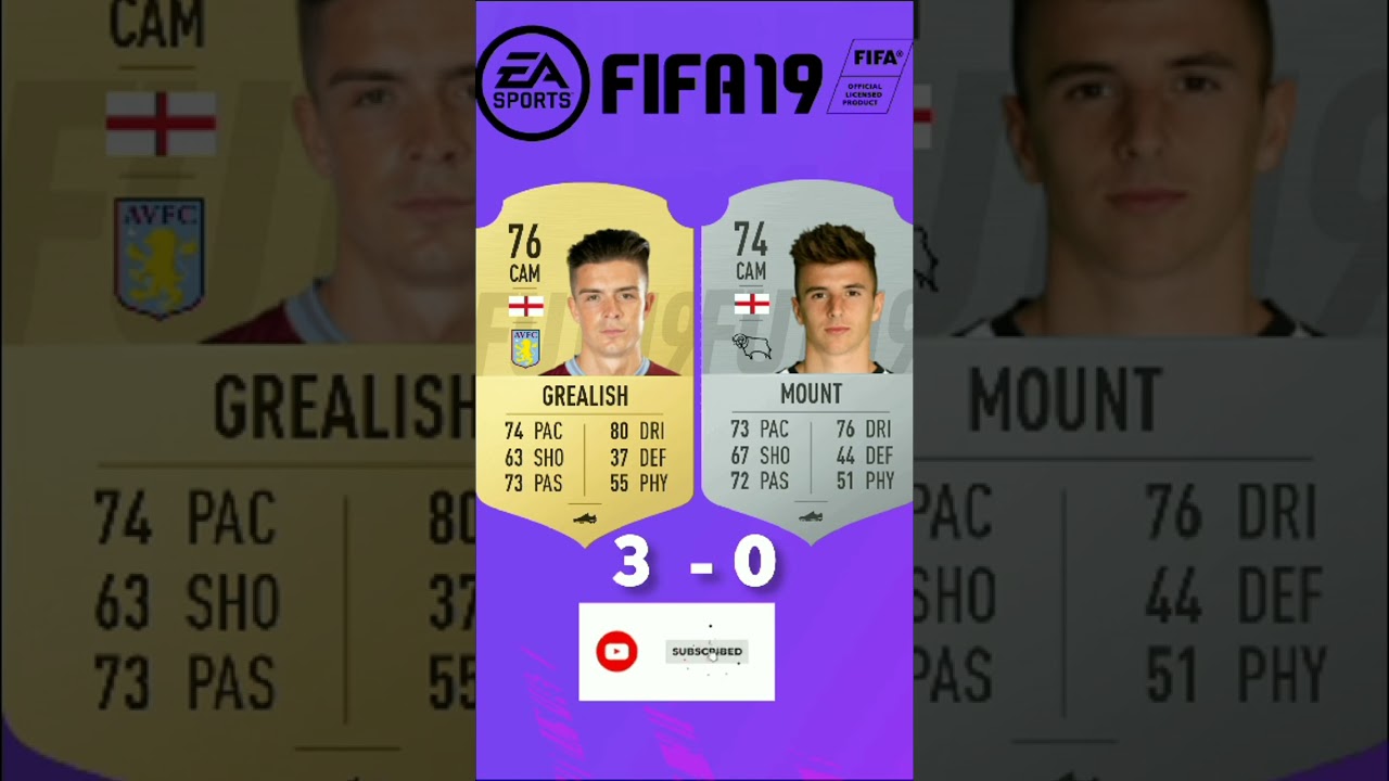 JACK GREALISH VS MOUNT FIFA COMPARISON 🔥🏴󠁧󠁢󠁥󠁮󠁧󠁿