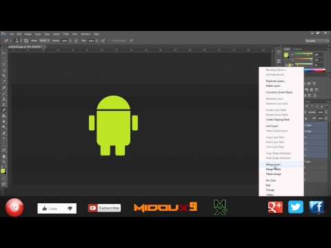 [2014] Speed Art Of Android Background - PhotoShop Cs6 - MiDoUx9