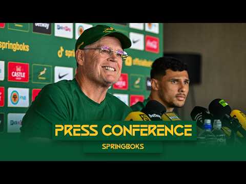 Rassie Erasmus and Embrose Papier | Springbok team announcement | 6 July 2026
