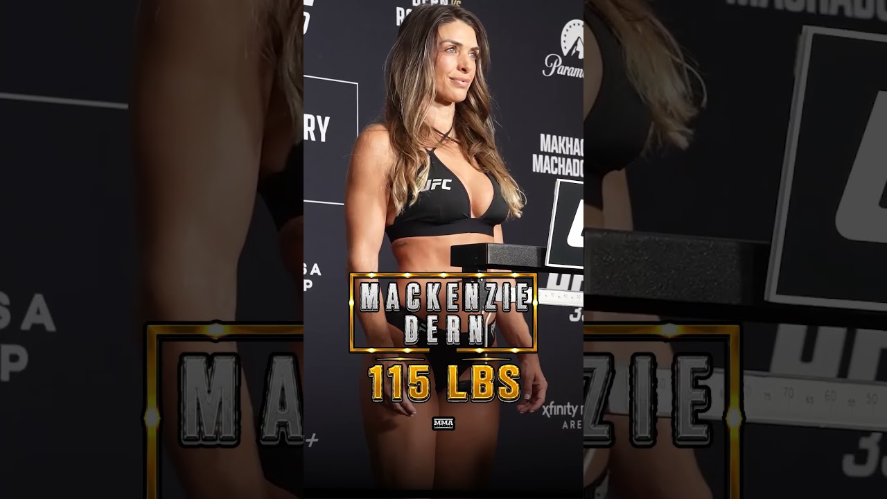 Mackenzie Dern MAKES WEIGHT for her #UFC title defense against Gillian Robertson at #UFC330