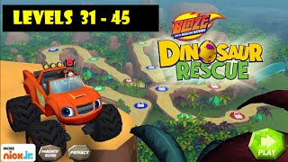Blaze and the Monster Machines: Dinosaur Rescue Levels 31-45 2016 All Hidden Gems HD screenshot 4