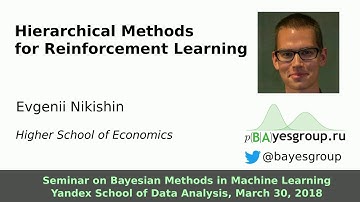 Hierarchical methods for Reinforcement Learning,  Evgenii Nikishin