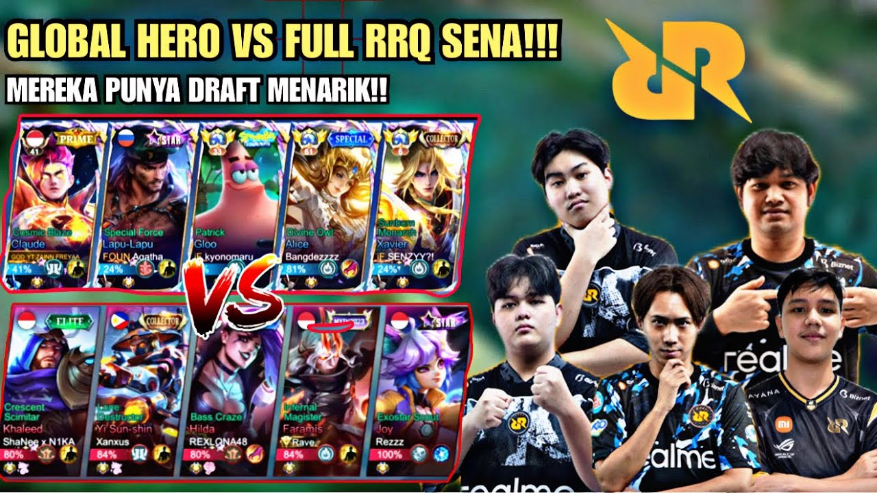 GLOBAL HERO VS RRQ FULL TIM MDL MATCH SERU!!!