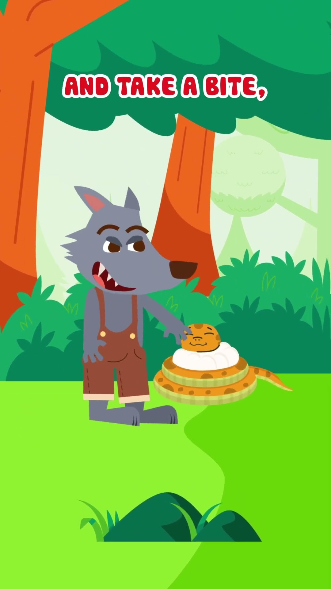 Hoạt hình thiếu nhi: The wolf got TRICKED | Little Red Riding Hood Cartoon | Kids songs #shorts