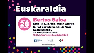 Bertso saioa: Maialen Lujanbio, Miren Artetxe, Beñat Gaztelumendi eta Unai Gaztelumendi.