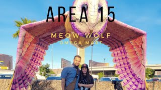 Area 15 Las Vegas \& Exploring Meow Wolf's Omega Mart