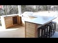 DIY Modern Outdoor Kitchen and Bar | Modern Builds | EP. 21