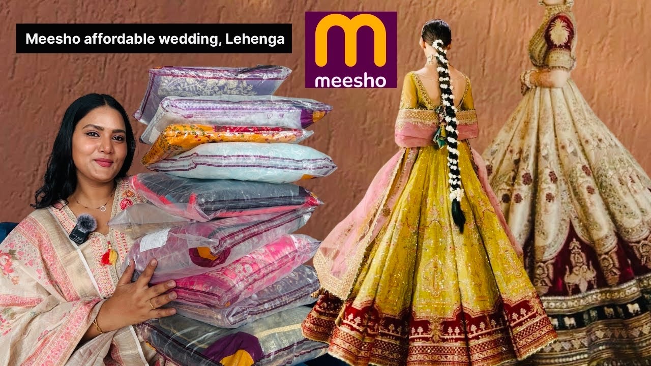 Meesho lehnga haul || Meesho Huge *Trendy* WeddingLehenga Haul || Anjali Jaiswal 