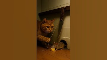 Shocking! 😱😱 The tabby cat sets a silent trap and waits… やばすぎ！😱😱 猫は静かに罠を仕掛けて待つ…！#shorts #orangecat