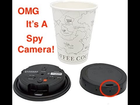 Coffee Cup Lid Hidden Camera With DVR by Lawmate