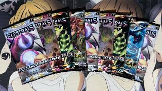 Opening Nine Random Elestrals TCG Booster Packs