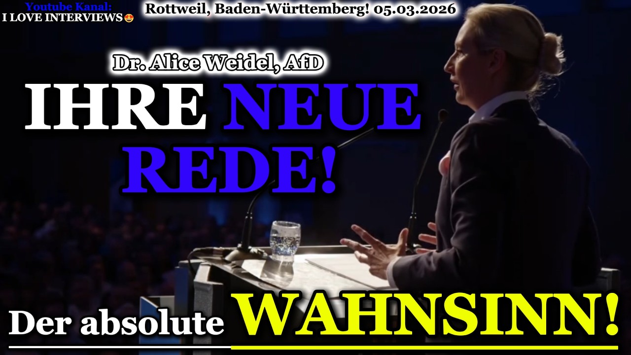Dr. Alice Weidel , AfD: GÄNSEHAUT REDE! 💥Wahlkampf-Finale in Baden-Württemberg! 05.03.2026 😍🙏