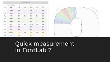 (OLD) Quick measurement in FontLab 7 — see https://youtu.be/VXUdLCo9rKU