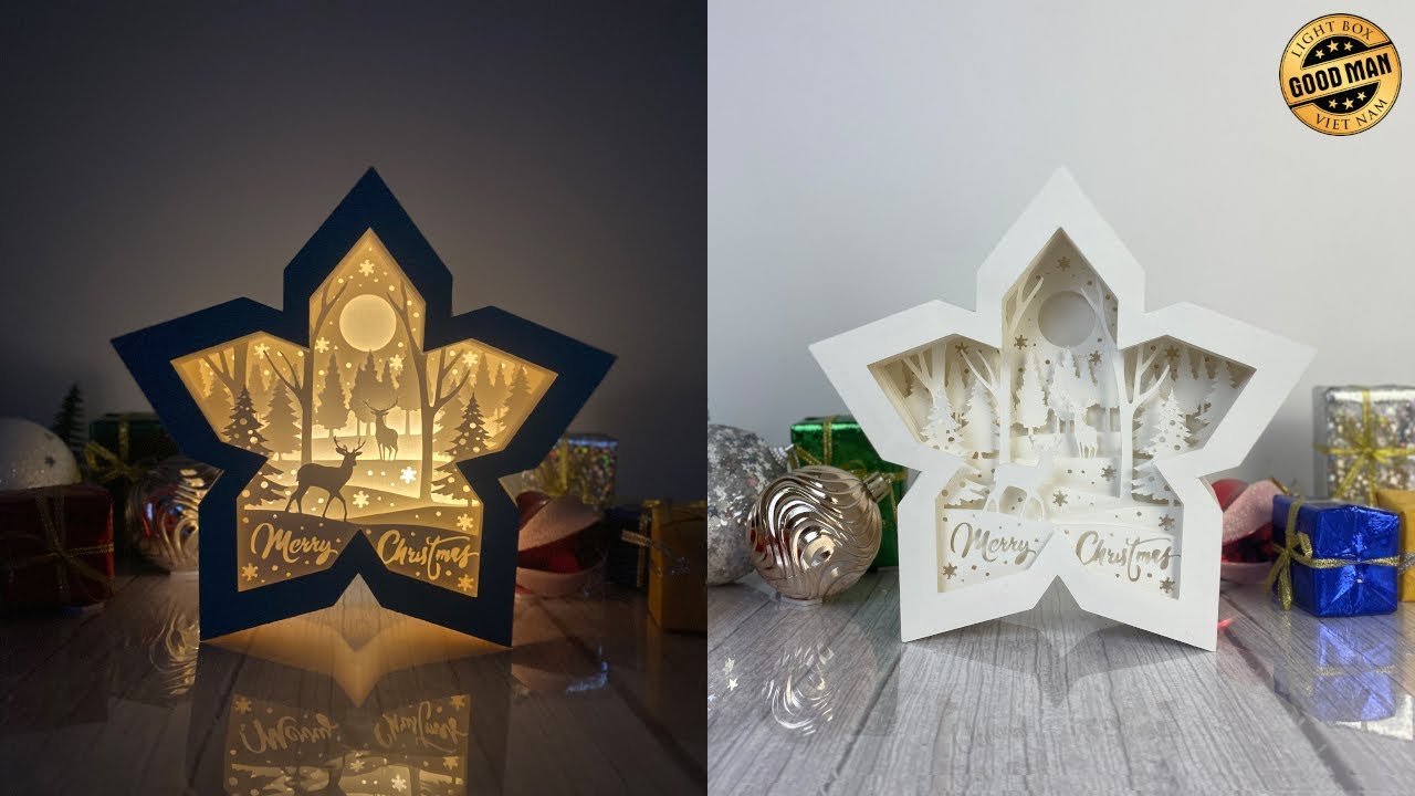 Snowflake Box Tutorial How To Make Paper Cut Snowflake Box - YouTube