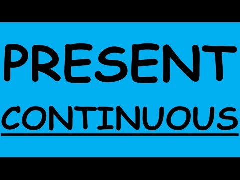 Present Continuous Tense With Examples. English Tenses.  Learn Engish Grammar For Beginners