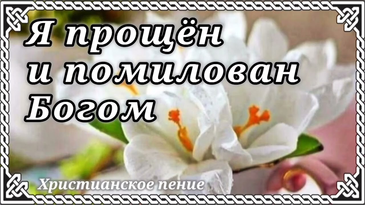 Я прощен и помилован Богом
