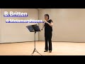B.Britten six metamorphoses after ovid Ⅳ,Ⅵ