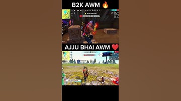 B2K AWM 🔥 VS AJJU BHAI AWM ❤️ GAMEPLAY FREE FIRE #shorts #b2k #ajjubhai