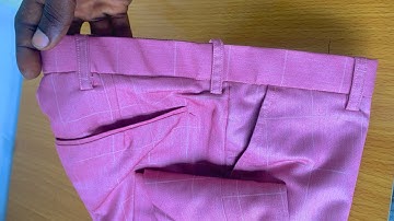 Trouser belt strap spacing tutorial