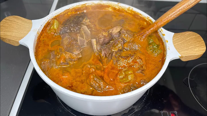 Tasty Beef 🇬🇭 Light Soup | Plantain Fufu | Step by Step Recipe | Lovystouch