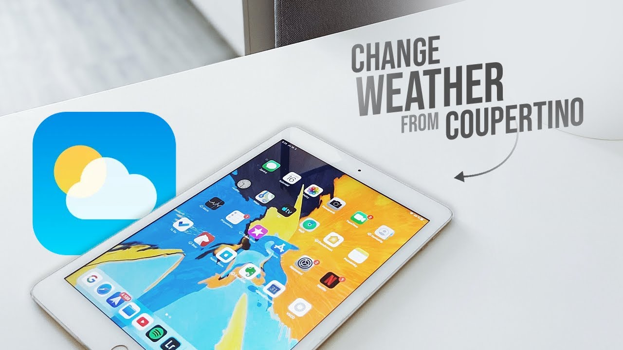 How To Change Weather On IPad From Cupertino tutorial YouTube