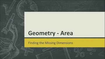 Area of Parallelograms and Triangles - Finding Missing Dimensions