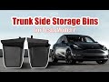 Trunk Side Storage Bins for Tesla Model Y - Available for Model Y 2022, 2023 #modelyaccessories