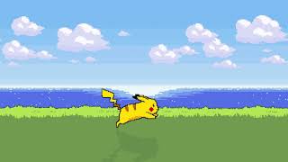 Pikachu Pixel Animated Loop