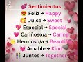 #Kami te enseña palabras de San Valentin!💘💖😃#Learning #English ##Spanish #Amor 