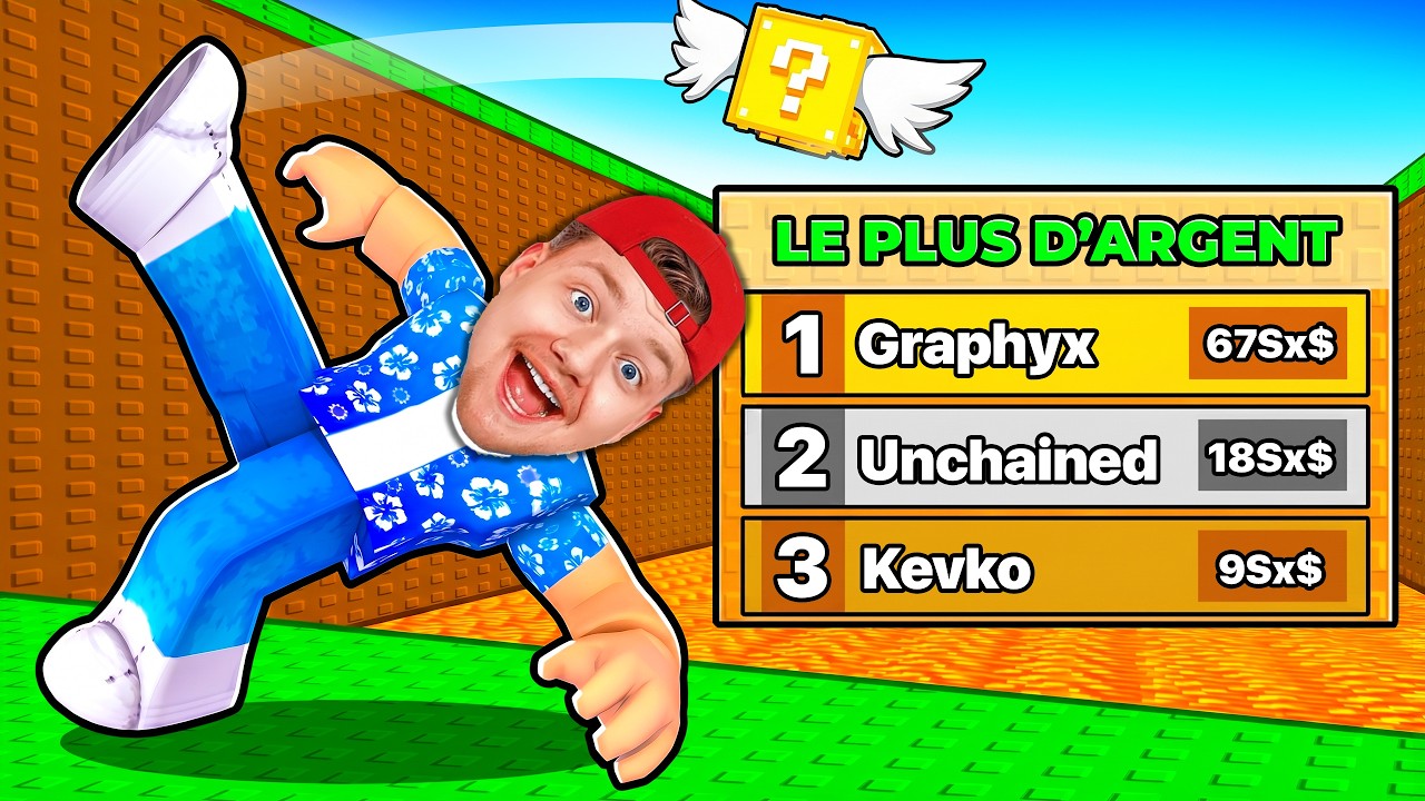 J’AI ATTEINT LE CLASSEMENT SUR KICK A LUCKY BLOCK !!