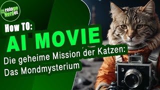 Einen KI-Film erstellen mit invideo.io\/ai - Katzen auf Mondreise #ai #invideo #tutorial
