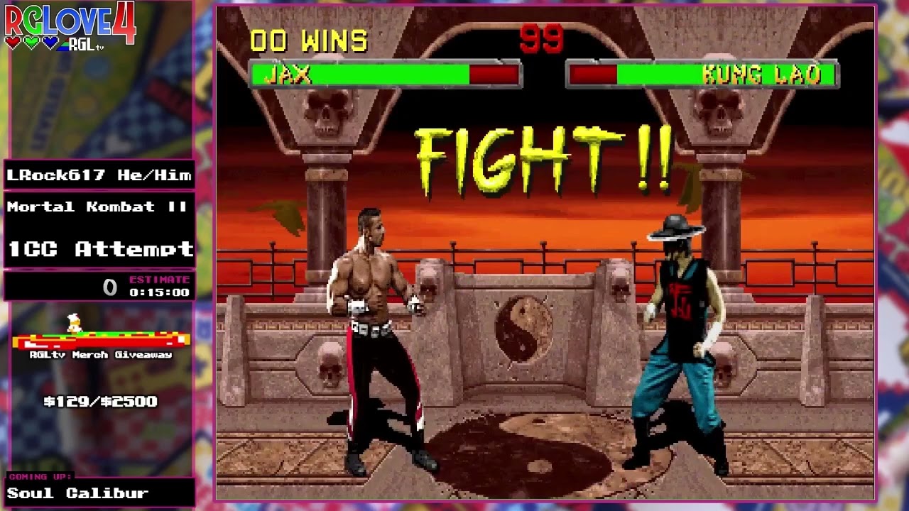 RGLOVE 4 Marathon - Mortal Kombat II (1cc attempt) by Lrock617