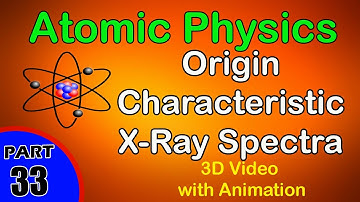 Origin Characteristic X-Ray Spectra  | Atomic Physics |class 12 physics subject notes lectures CBSE