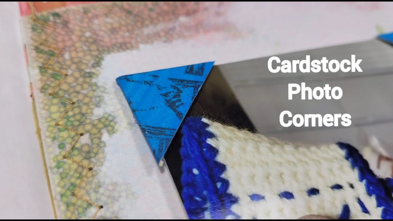 Creative Cardstock Photo Corners (No Talking)
