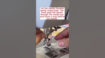 The Quickest Way to Thread your Sewing Machine Needle. How to use the Automatic Needle Threader.