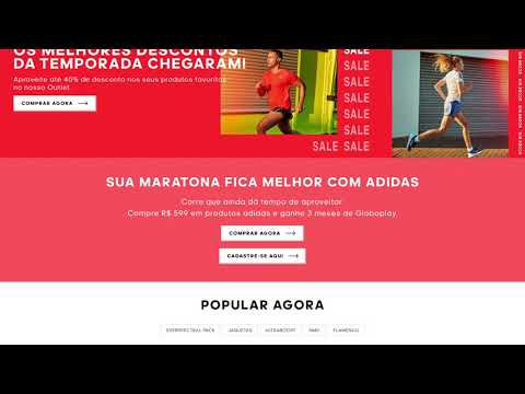 Recriando o site da Adidas no Figma  |  UI Design/Speed Art