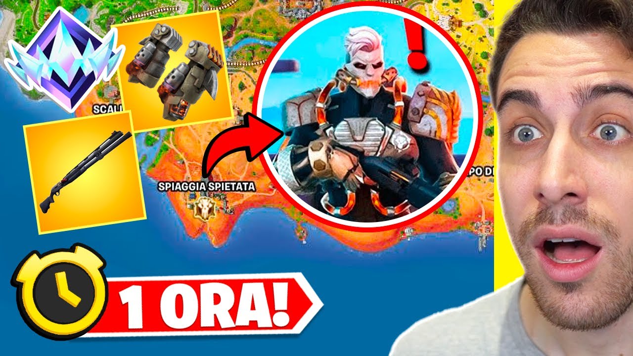 Atterro per 1 ORA a SPIAGGIA SPIETATA da BOSS MEGALO DON in RANKED! Stagione 3 Capitolo 5 Fortnite!